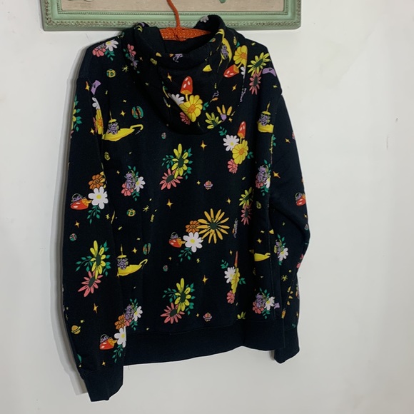 Nike sportswear black AOP outer space psychedelic mushroom sweatshirt large new - Picture 6 of 12